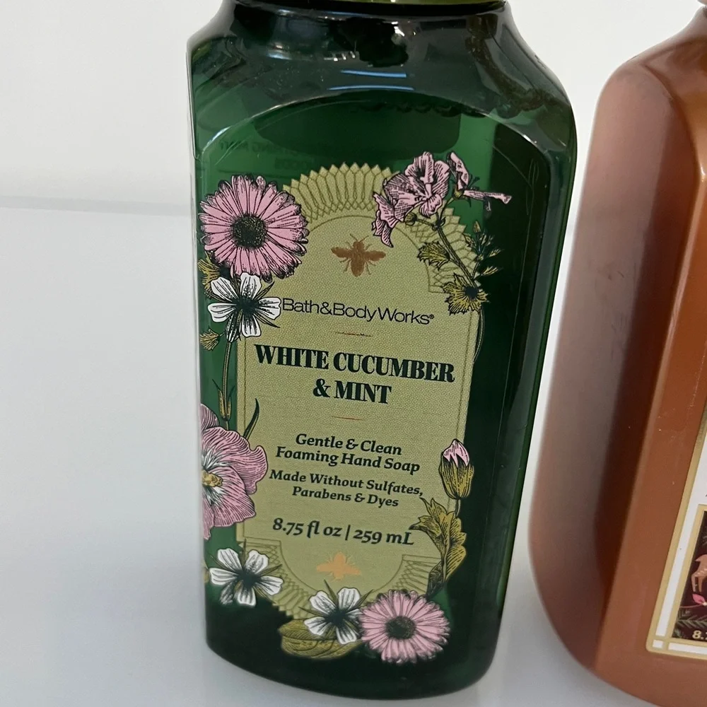 Bath & Body Works Foaming Hand Soap Cookie Butter Truffle White Cucumber NEW